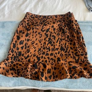 FOREVER 21 leopard print skirt
